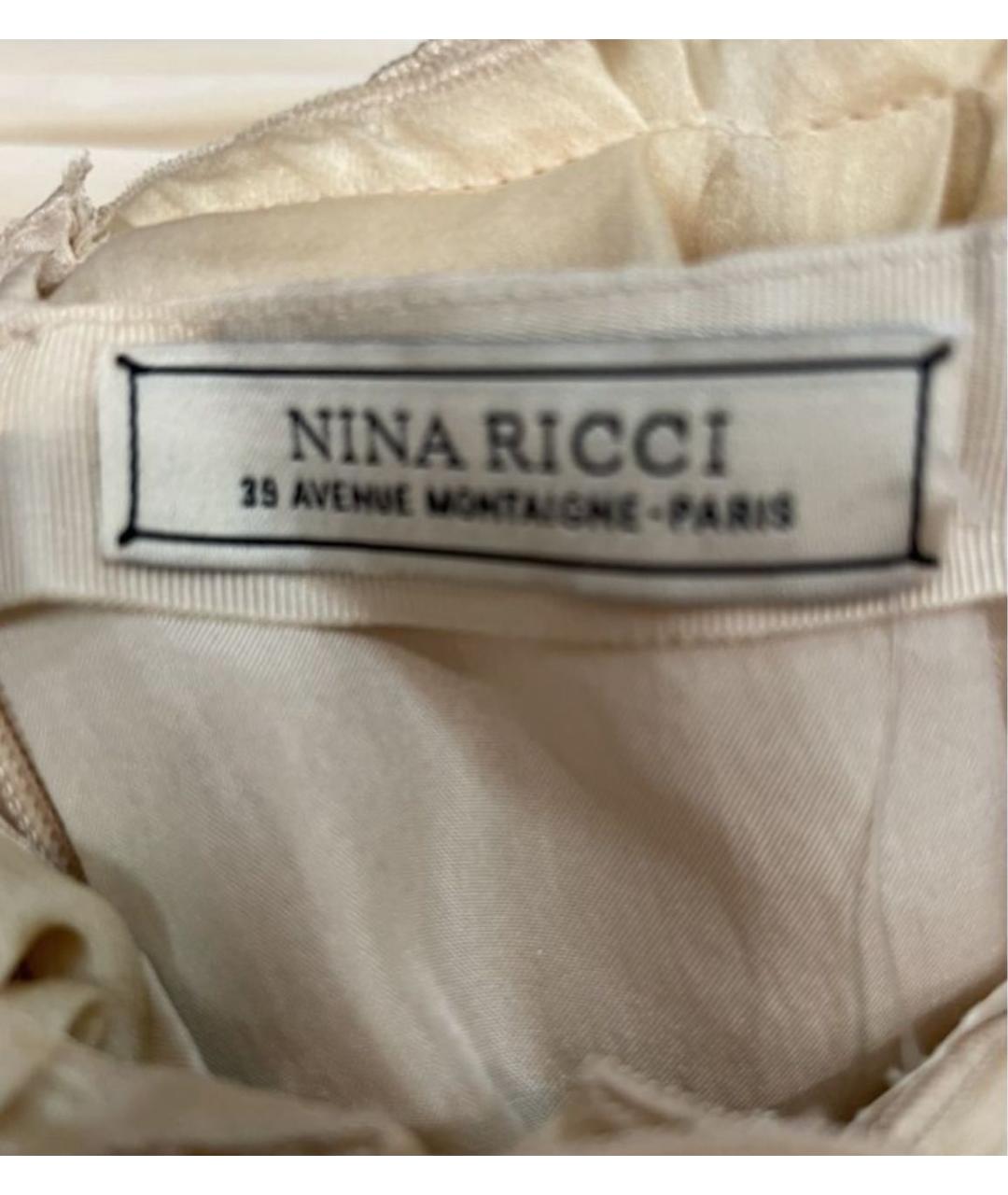 NINA RICCI Бежевый сарафан, фото 3