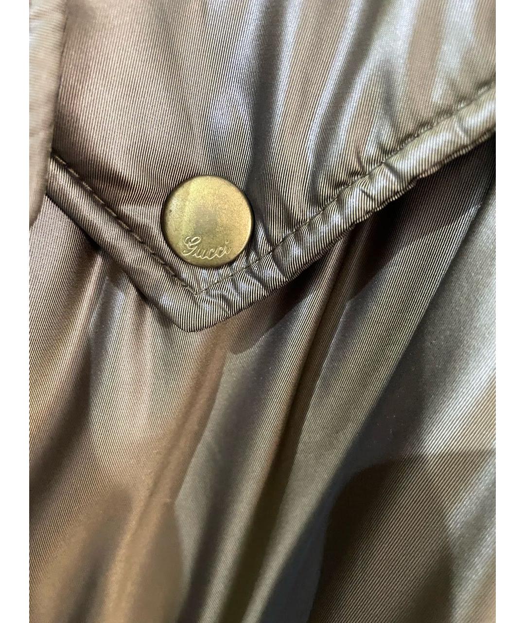 GUCCI Золотая полиэстеровая куртка, фото 6