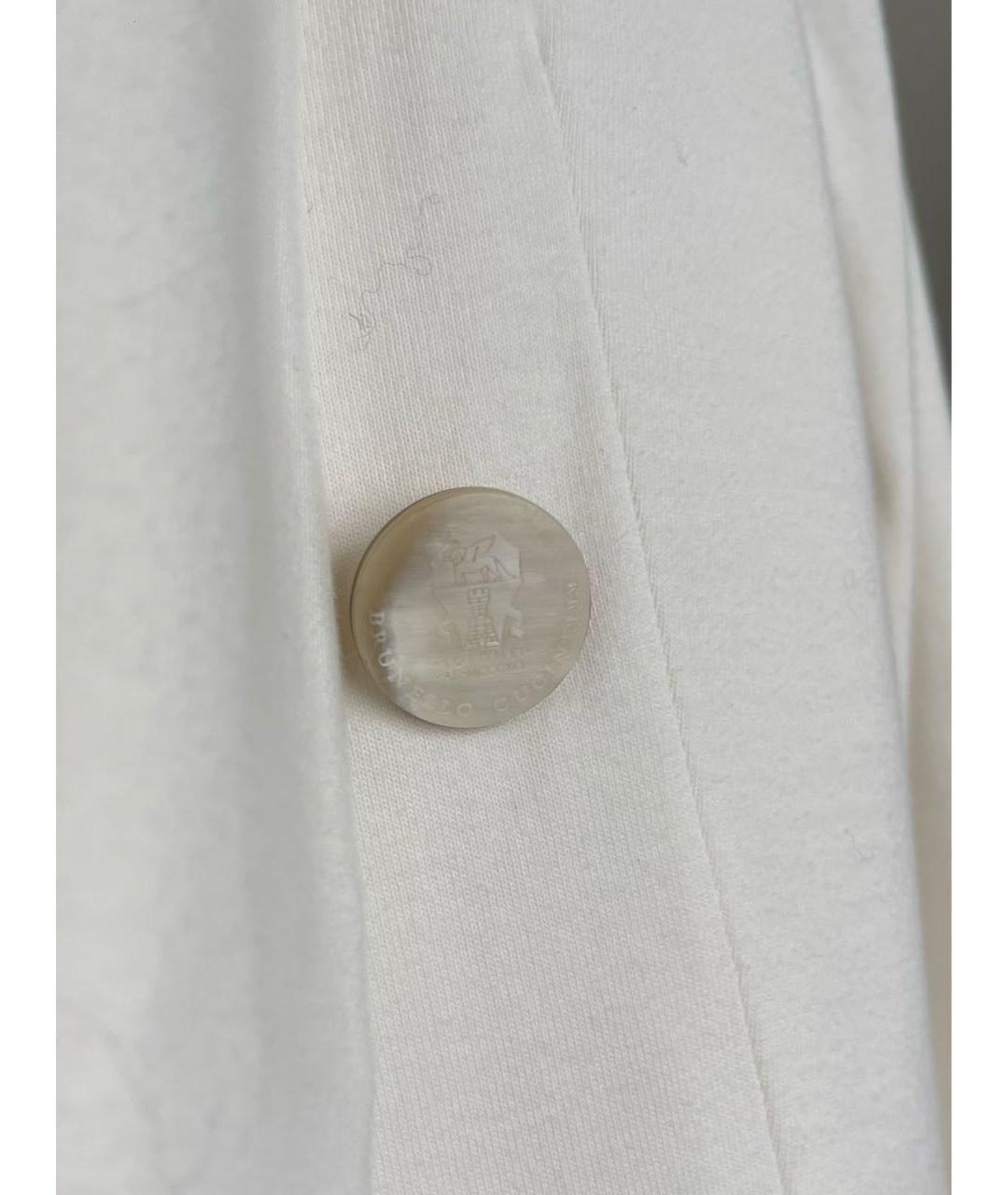 BRUNELLO CUCINELLI Белый хлопковый жакет/пиджак, фото 7