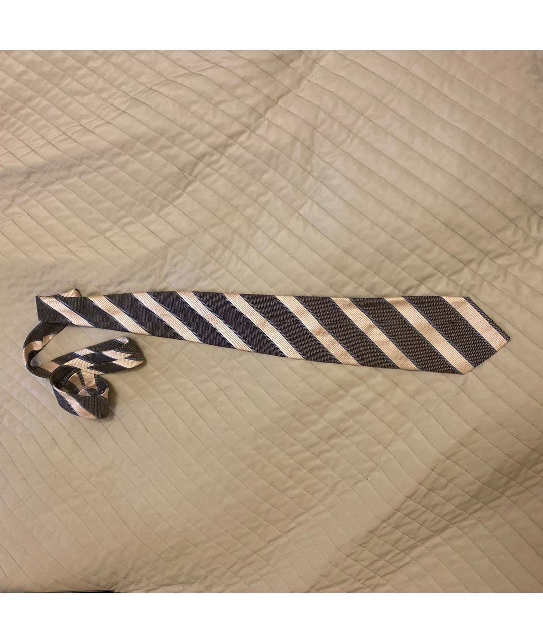 ERMENEGILDO ZEGNA Антрацитовый шелковый галстук, фото 5