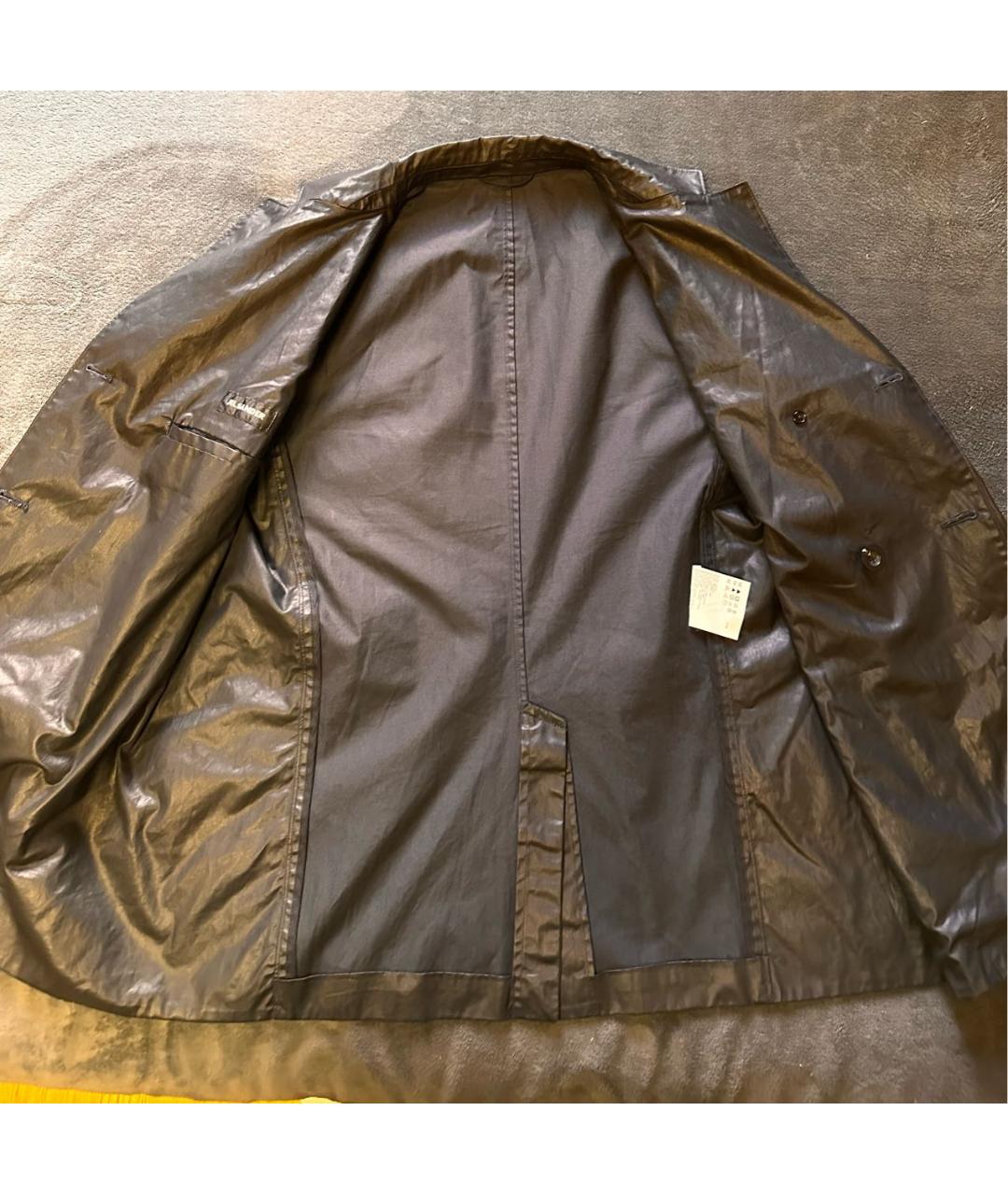 JIL SANDER Черный хлопковый пиджак, фото 3