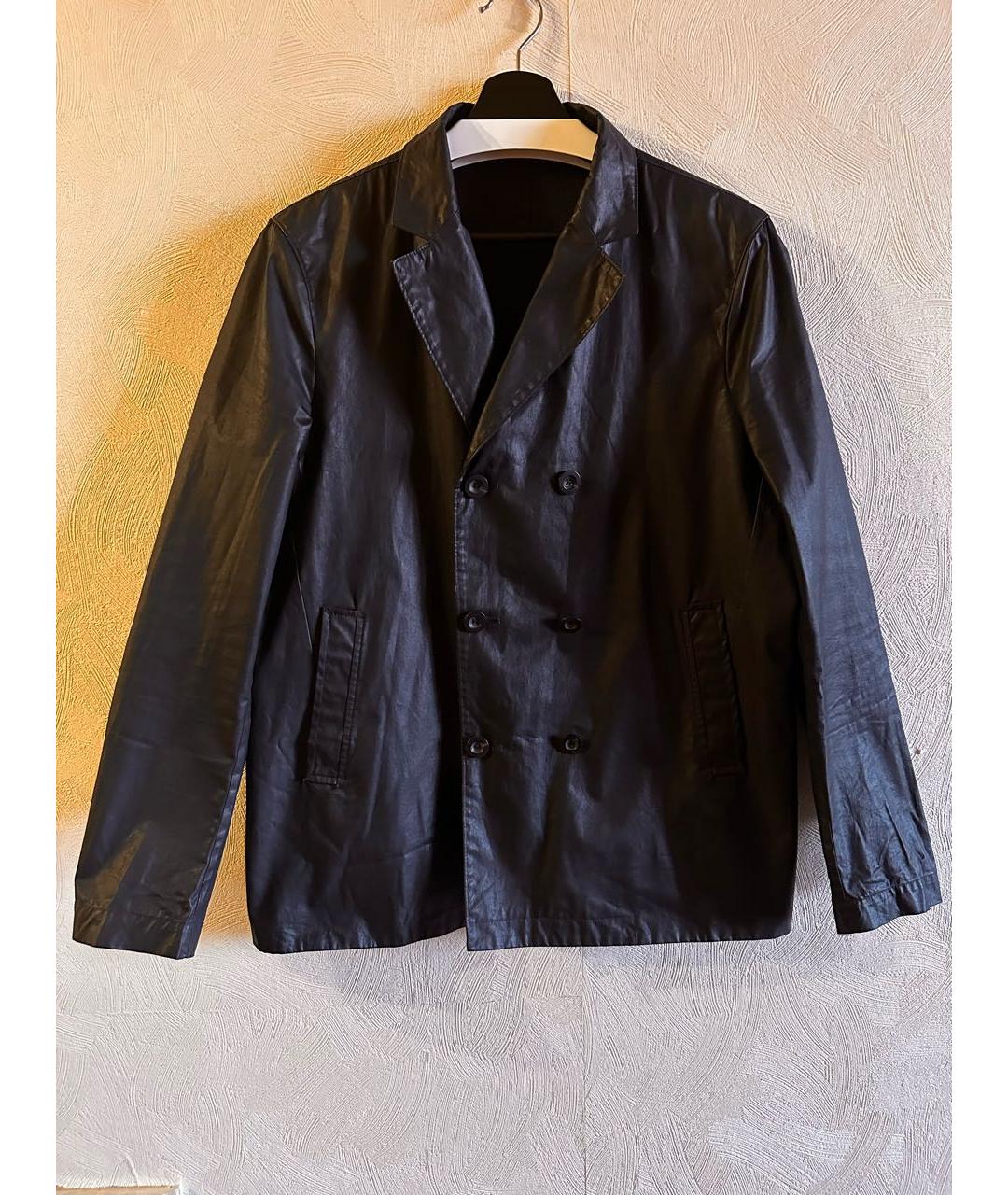JIL SANDER Черный хлопковый пиджак, фото 8