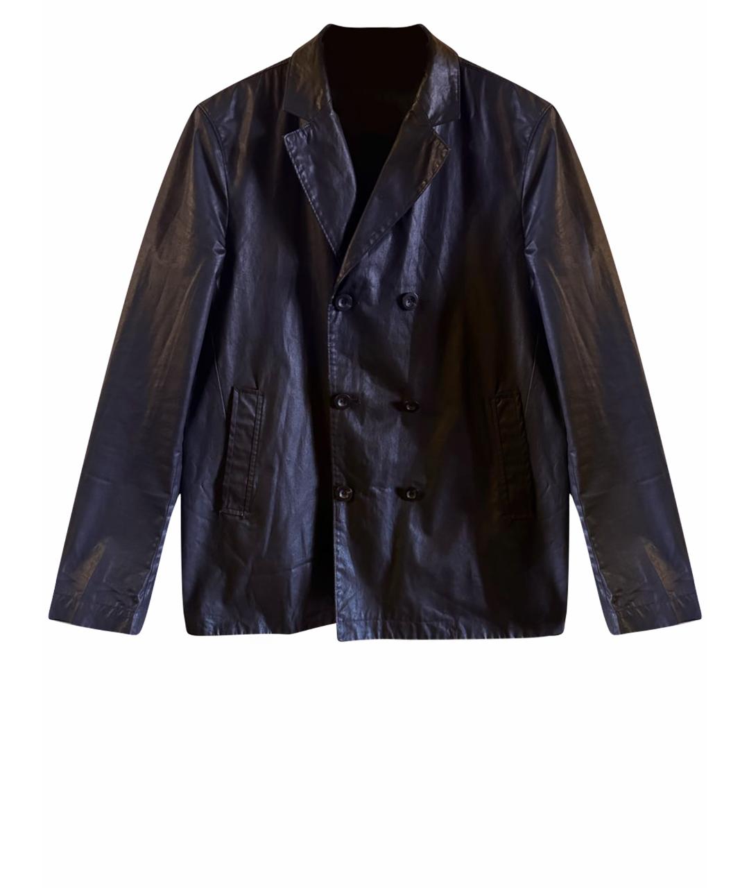 JIL SANDER Черный хлопковый пиджак, фото 1