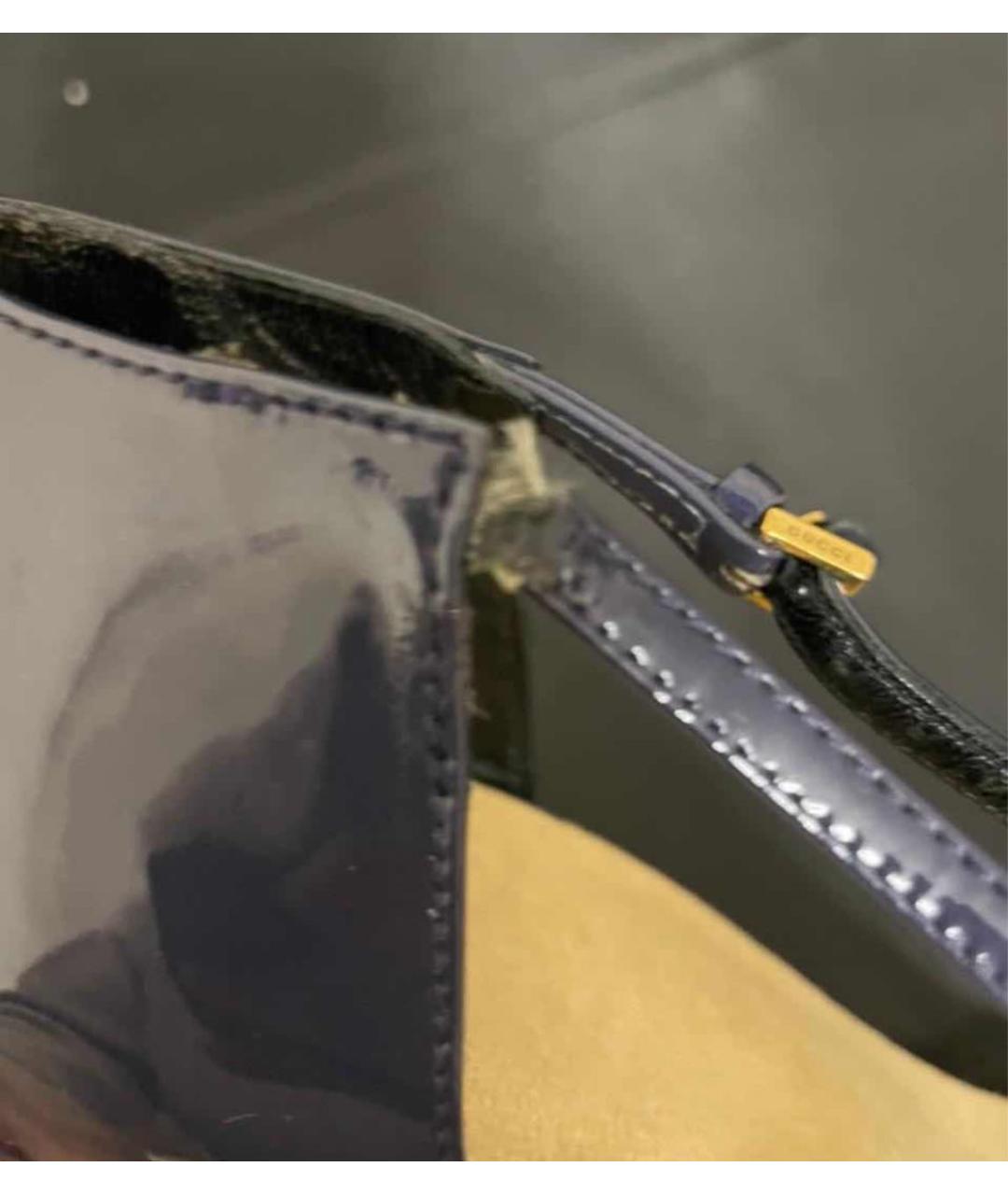 GUCCI Мульти туфли из лакированной кожи, фото 6
