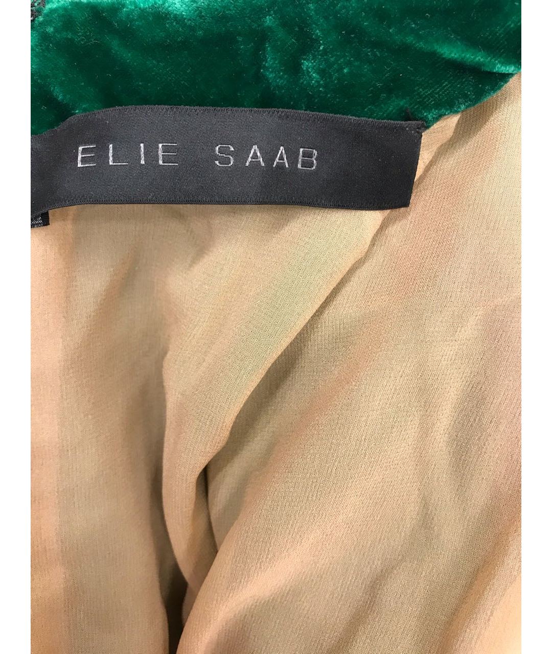 ELIE SAAB Зеленые велюровое платье, фото 5