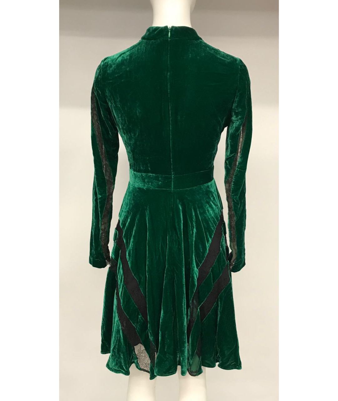 ELIE SAAB Зеленые велюровое платье, фото 2