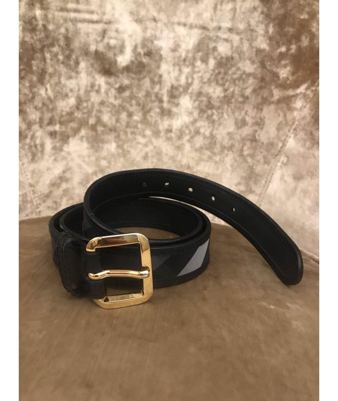 BURBERRY Черный ремень, фото 6