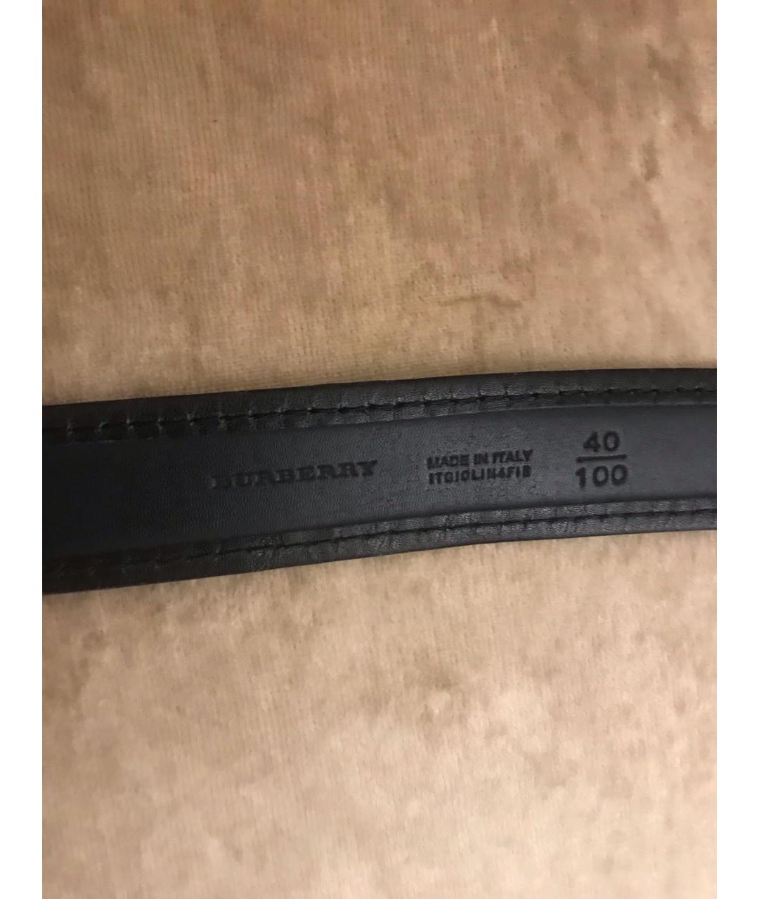 BURBERRY Черный ремень, фото 3