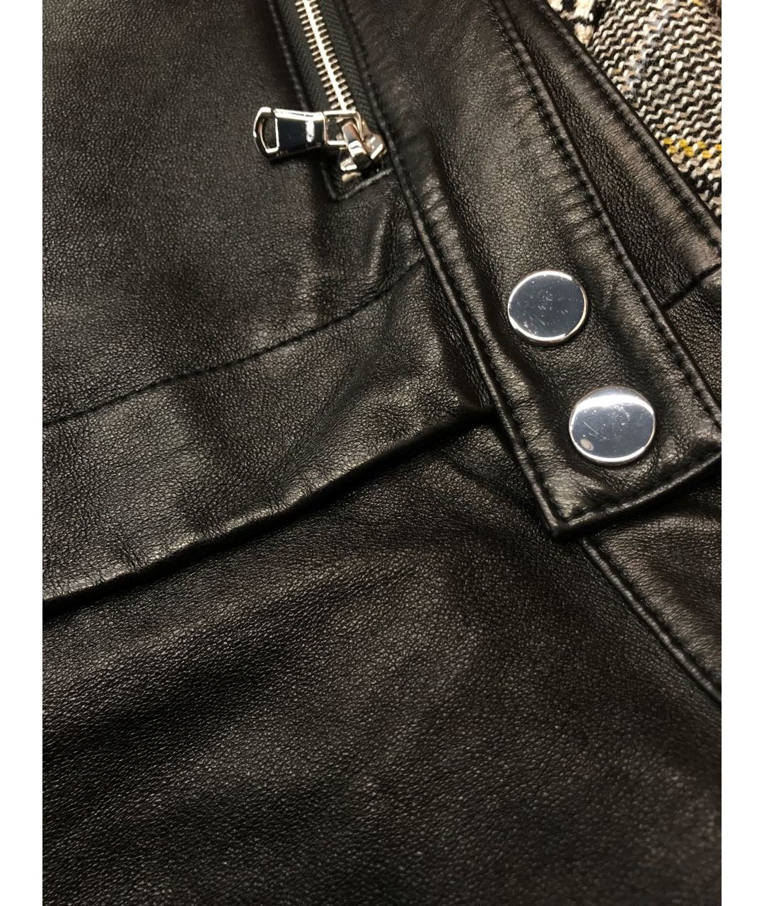 3.1 PHILLIP LIM Черные кожаные прямые брюки, фото 5