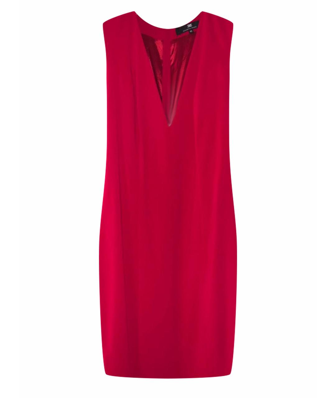 ELISABETTA FRANCHI Красное полиэстеровое вечернее платье, фото 1