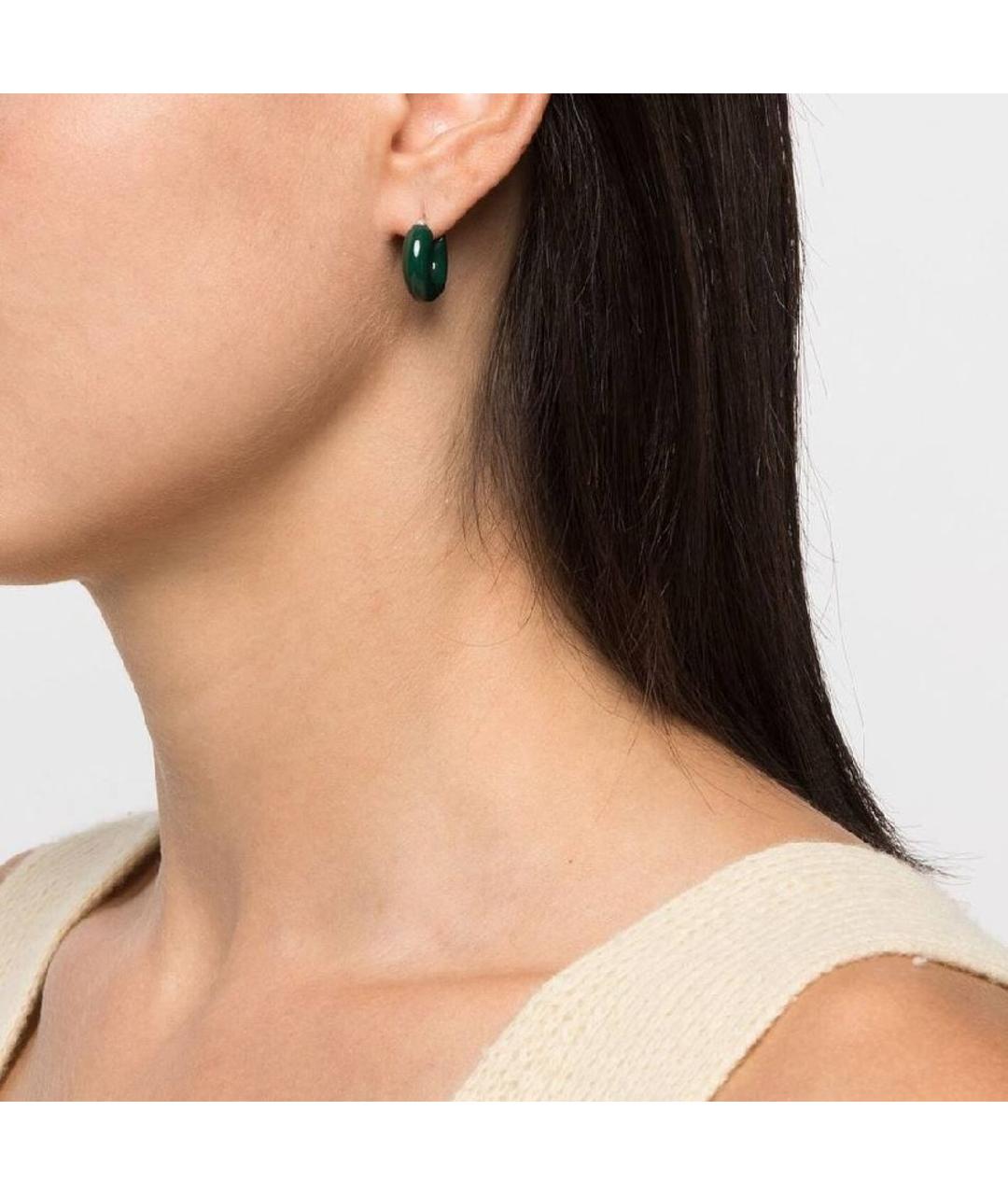 JIL SANDER Белые керамические серьги, фото 4