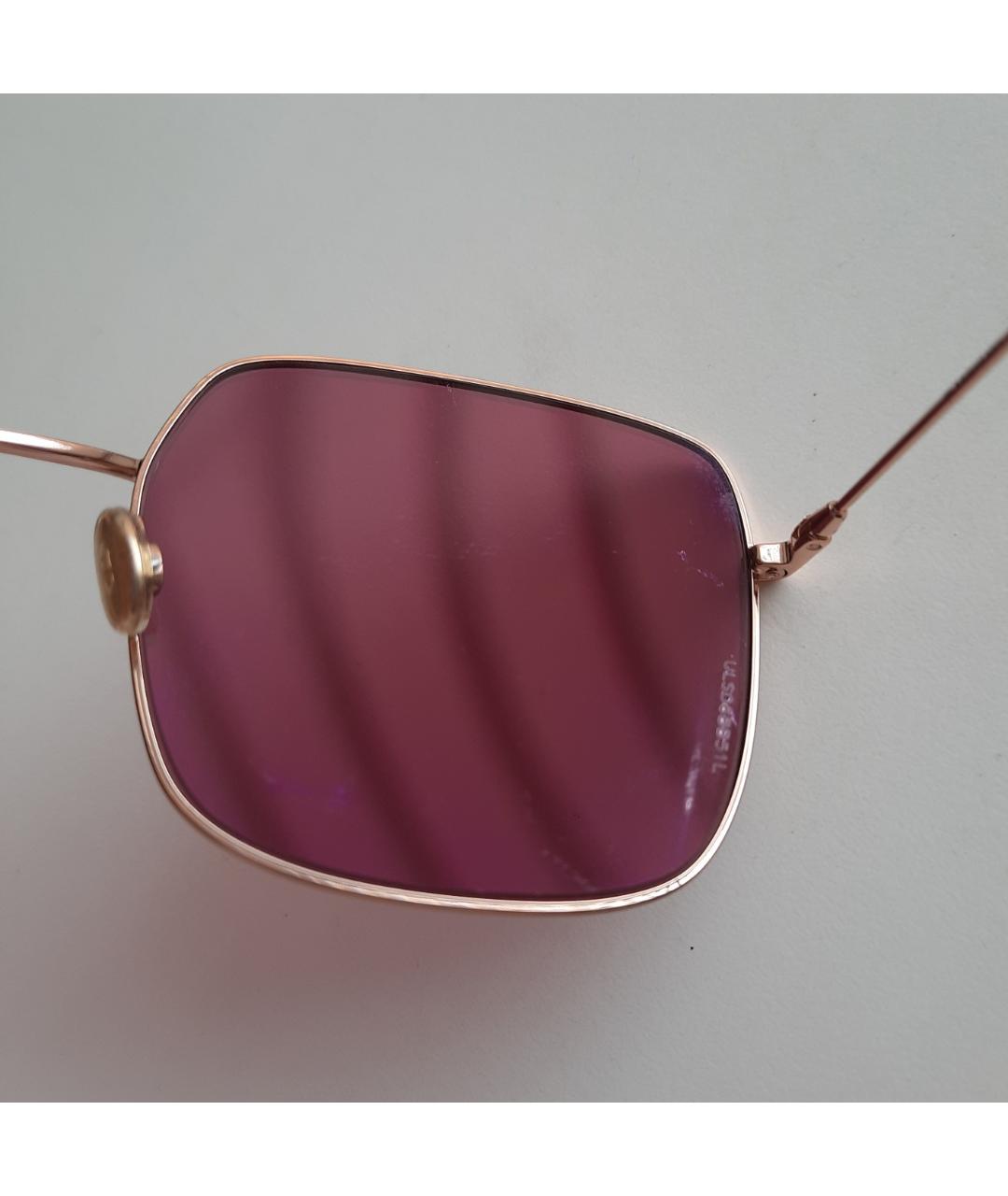 CHRISTIAN DIOR PRE-OWNED Золотые металлические солнцезащитные очки, фото 5
