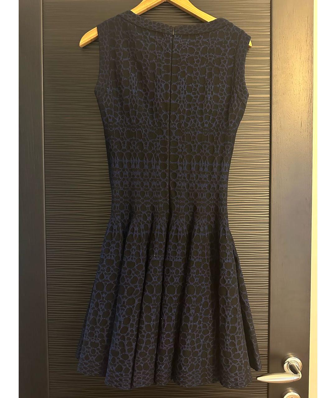 ALAIA Темно-синее шерстяное вечернее платье, фото 2