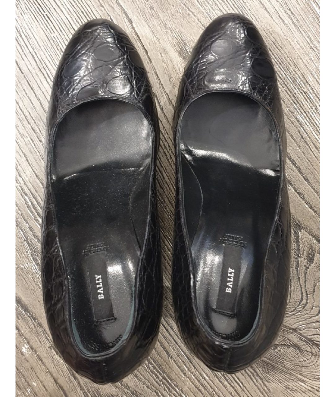 BALLY Черные туфли из экзотической кожи, фото 3