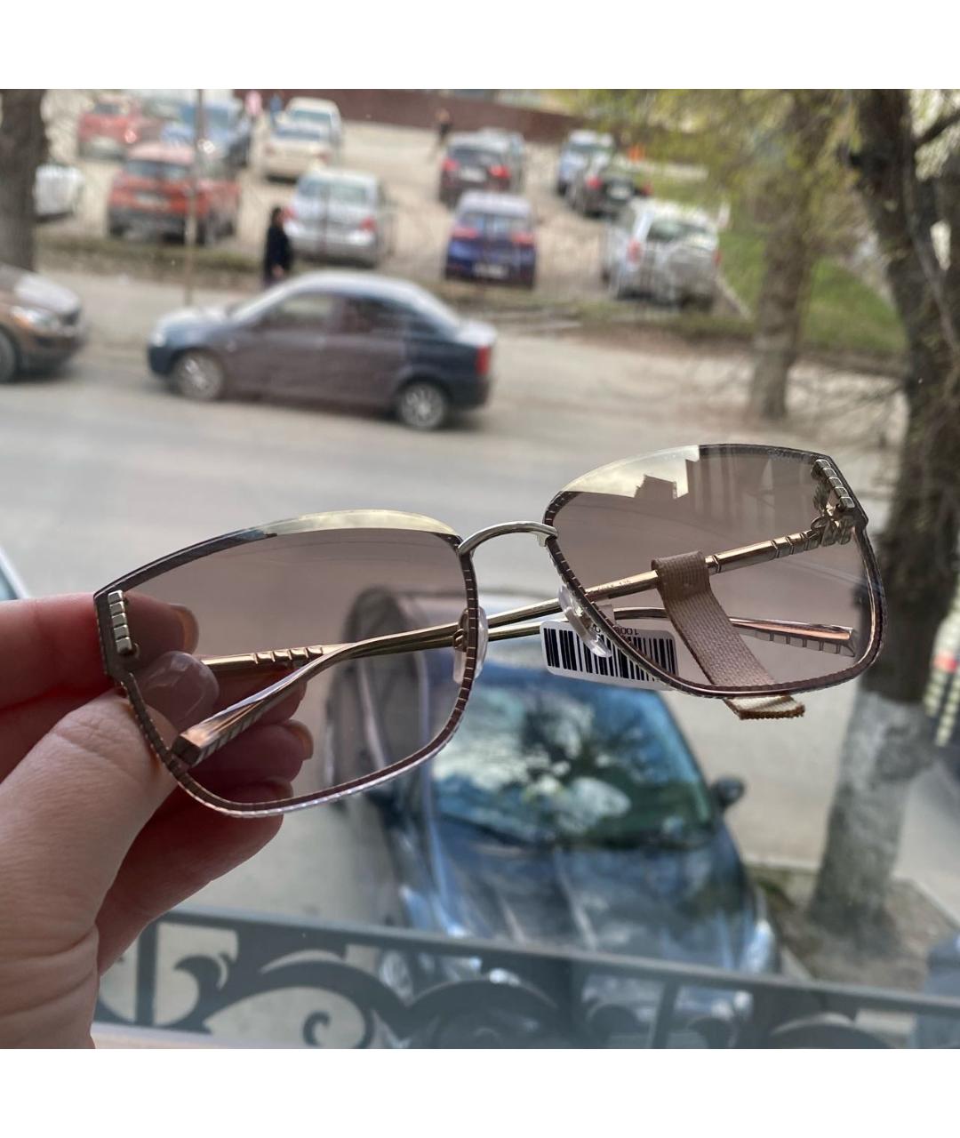 CHOPARD Золотые металлические солнцезащитные очки, фото 6
