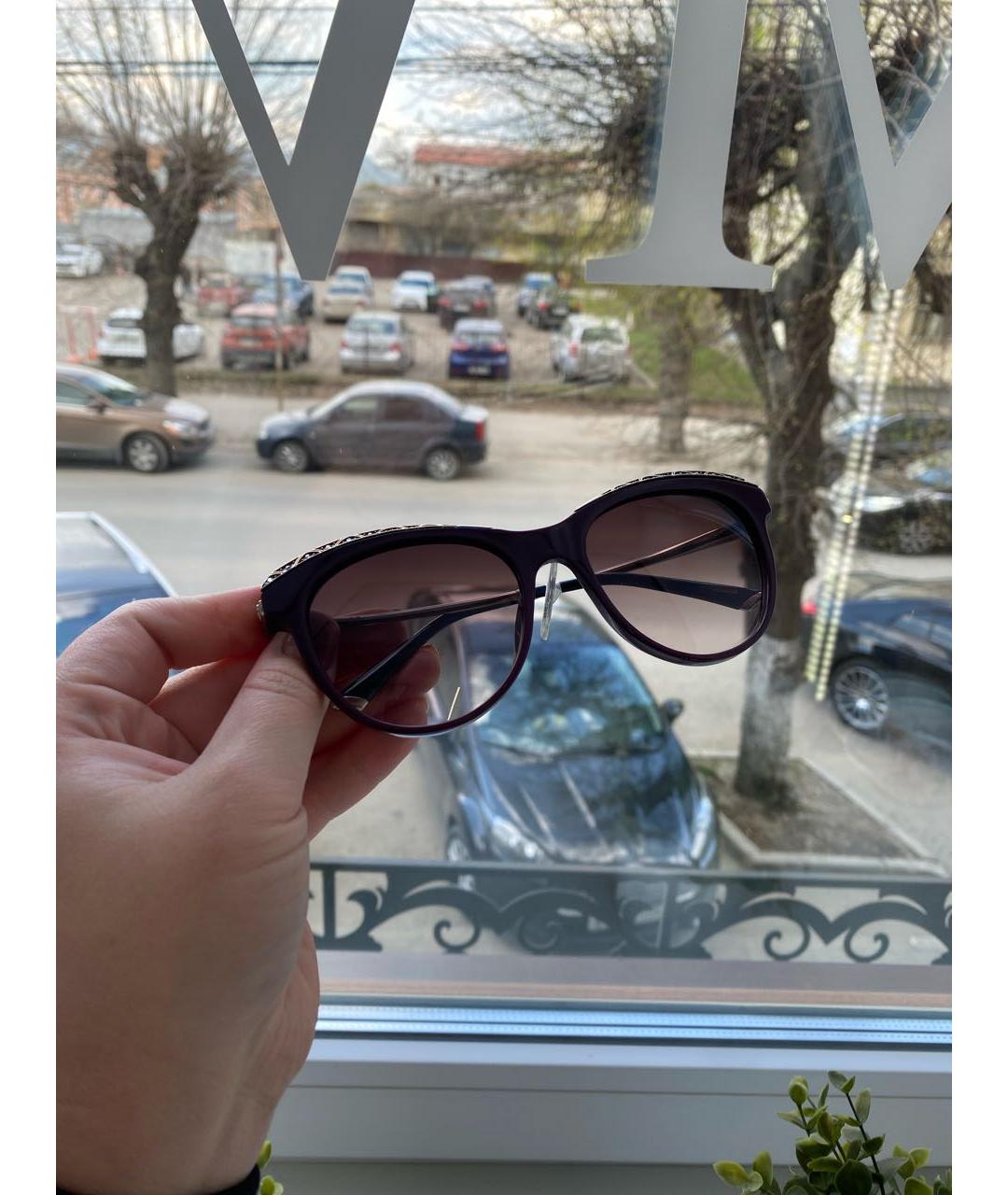 CHOPARD Фиолетовые пластиковые солнцезащитные очки, фото 6