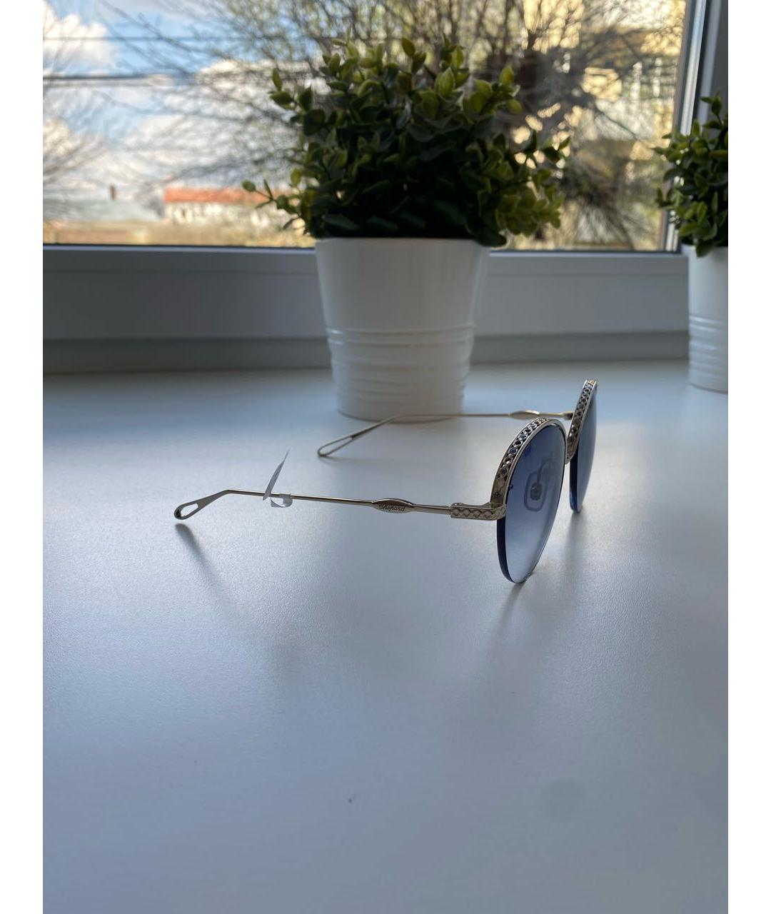 CHOPARD Серебряные металлические солнцезащитные очки, фото 2