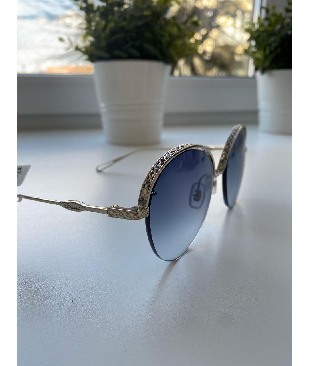 CHOPARD Серебряные металлические солнцезащитные очки, фото 3