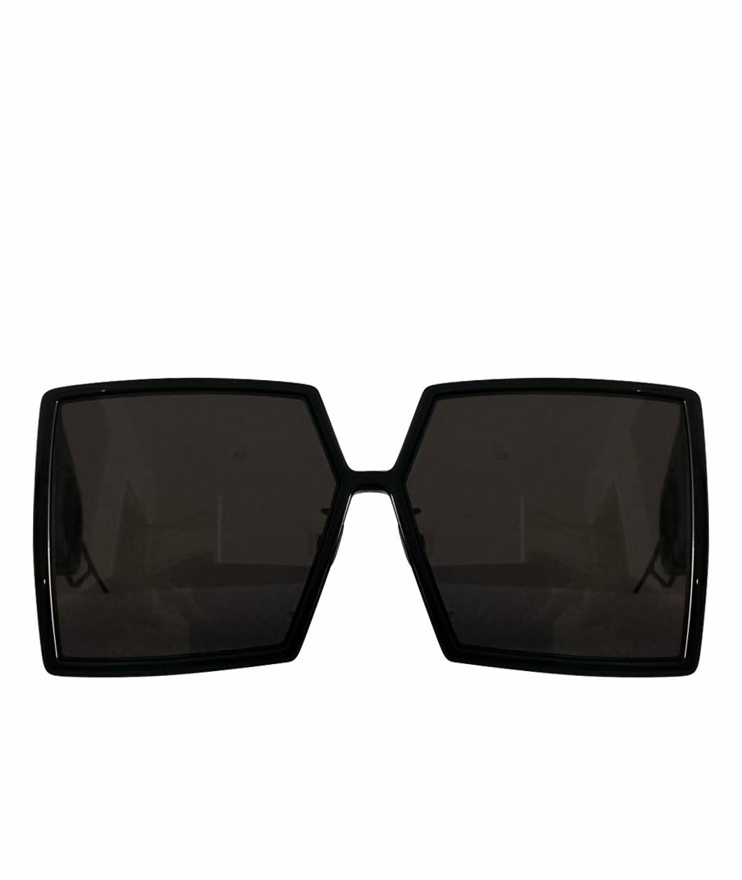 CHRISTIAN DIOR Черные пластиковые солнцезащитные очки, фото 1