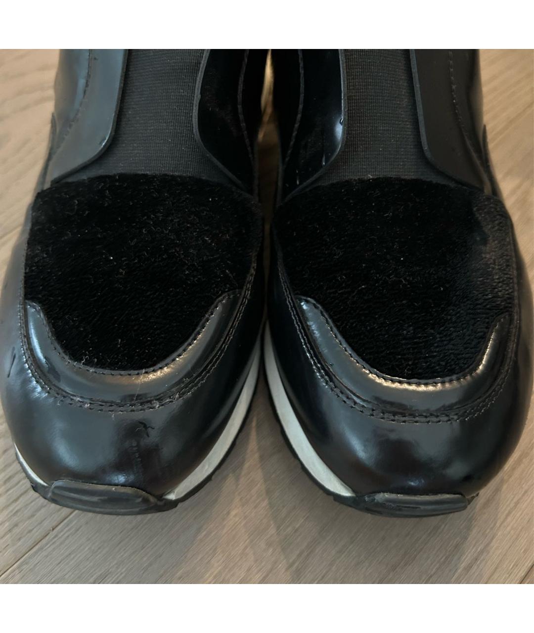 TOD'S Черные бархатные кроссовки, фото 6
