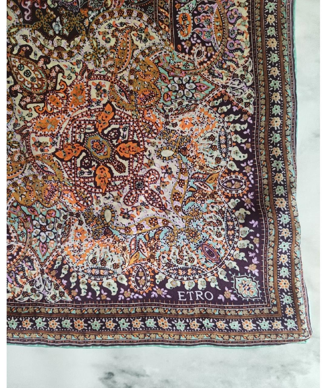 ETRO Мульти шелковый платок, фото 6