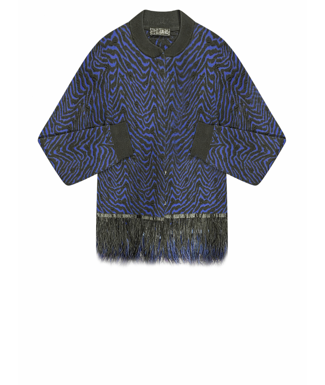 LIU JO Темно-синий шерстяной джемпер / свитер, фото 1