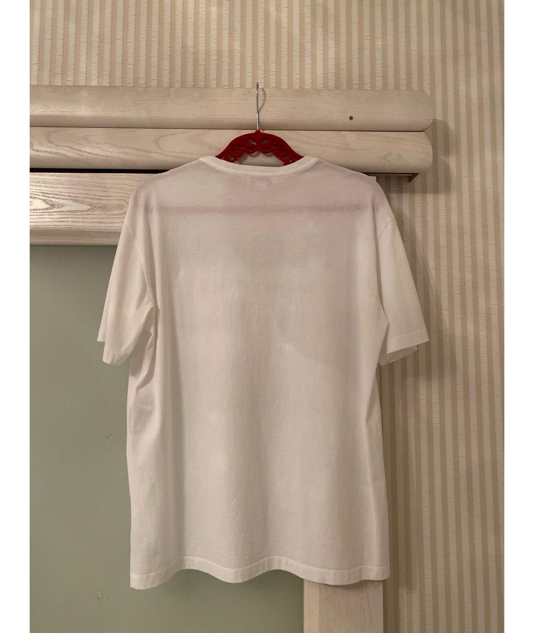 ALEXANDER MCQUEEN Белая хлопковая футболка, фото 2