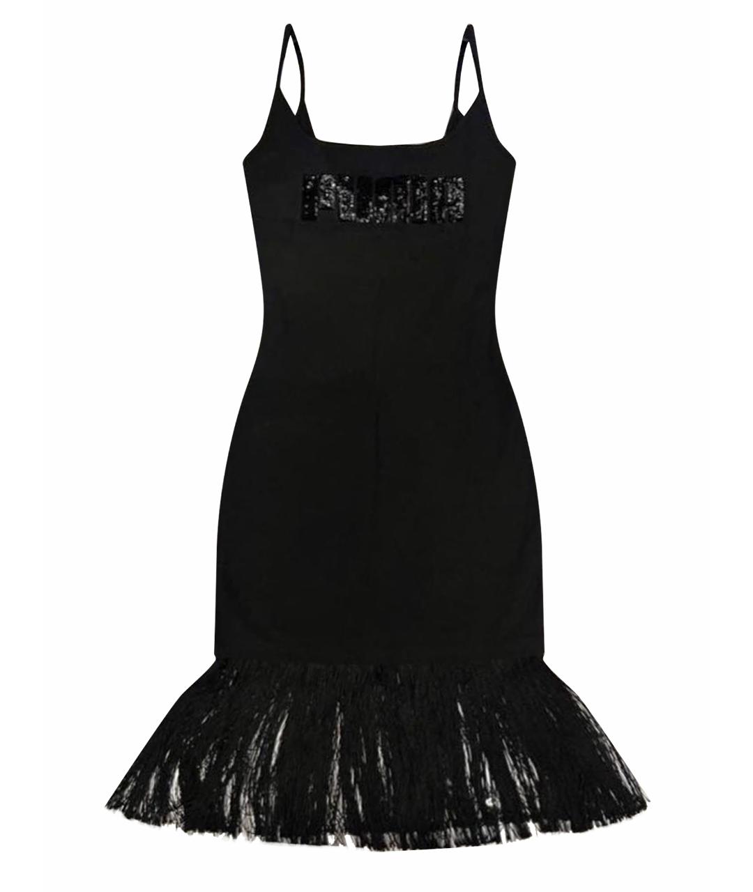 PUMA Черное хлопко-эластановое повседневное платье, фото 1
