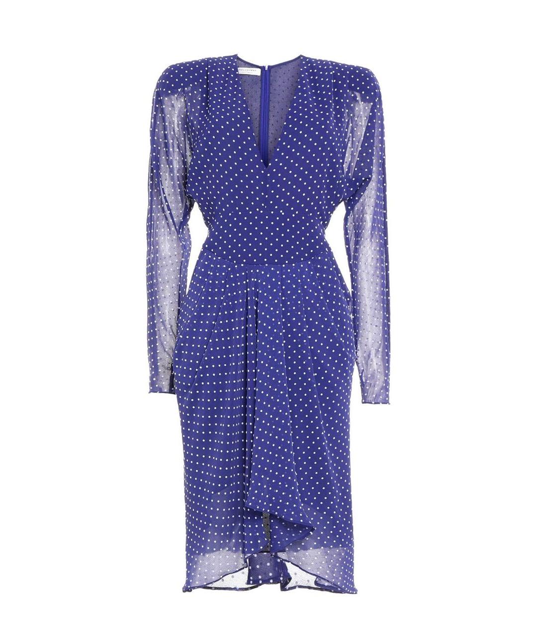 PHILOSOPHY DI LORENZO SERAFINI Синее коктейльное платье, фото 1