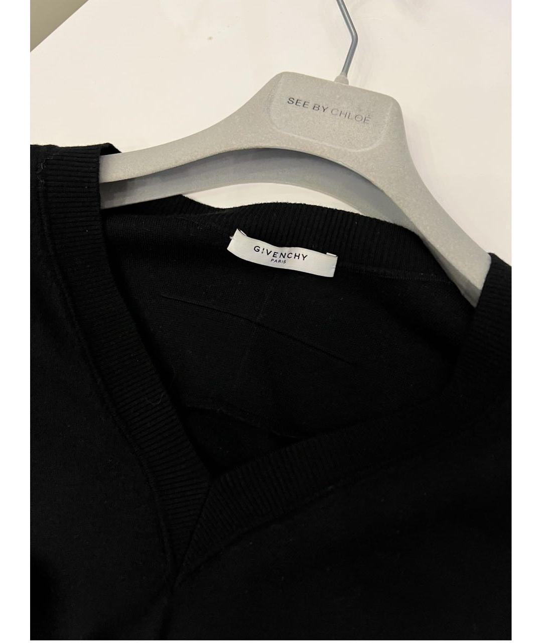 GIVENCHY Черный шерстяной джемпер / свитер, фото 3