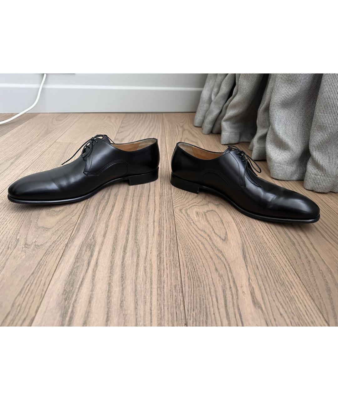 ZILLI Черные кожаные туфли, фото 7