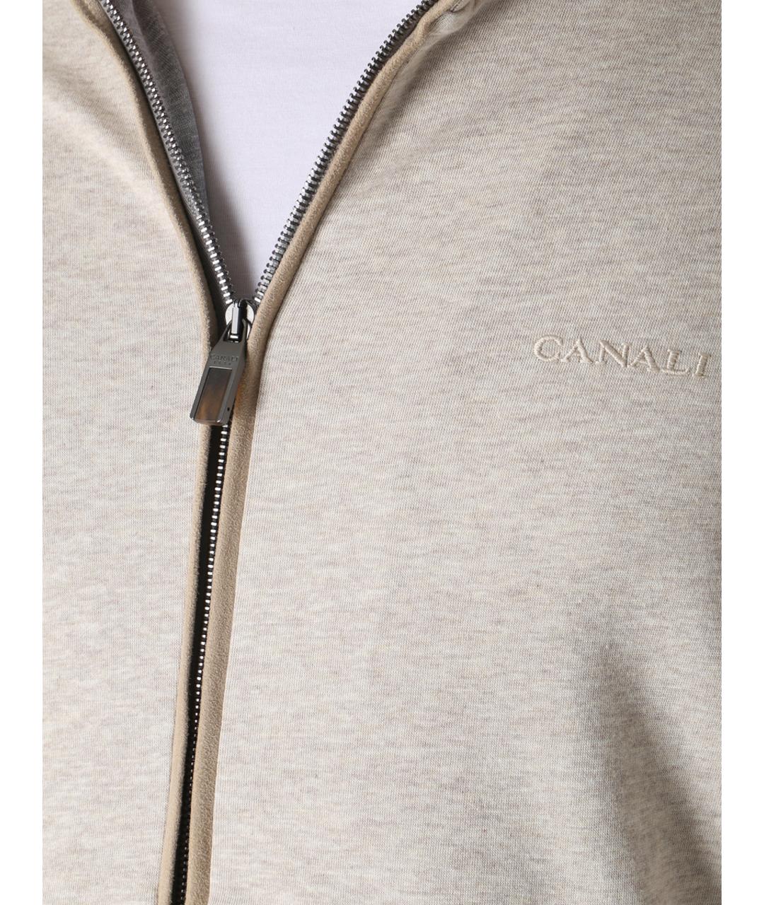 CANALI Бежевый повседневный костюм, фото 5