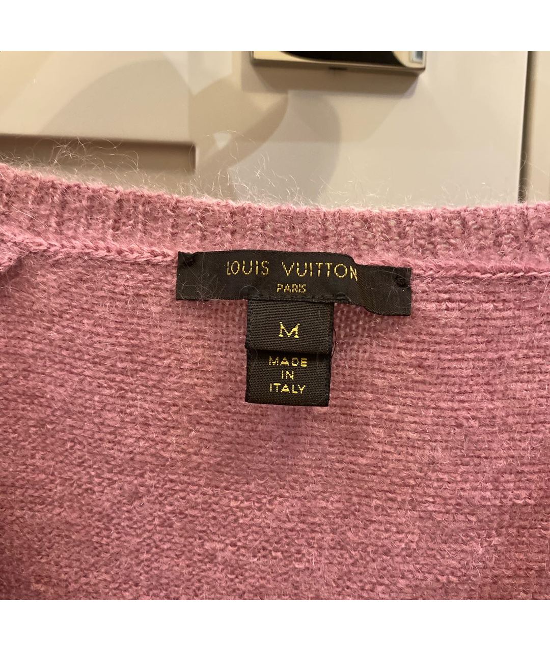 LOUIS VUITTON PRE-OWNED Розовый шерстяной джемпер / свитер, фото 3