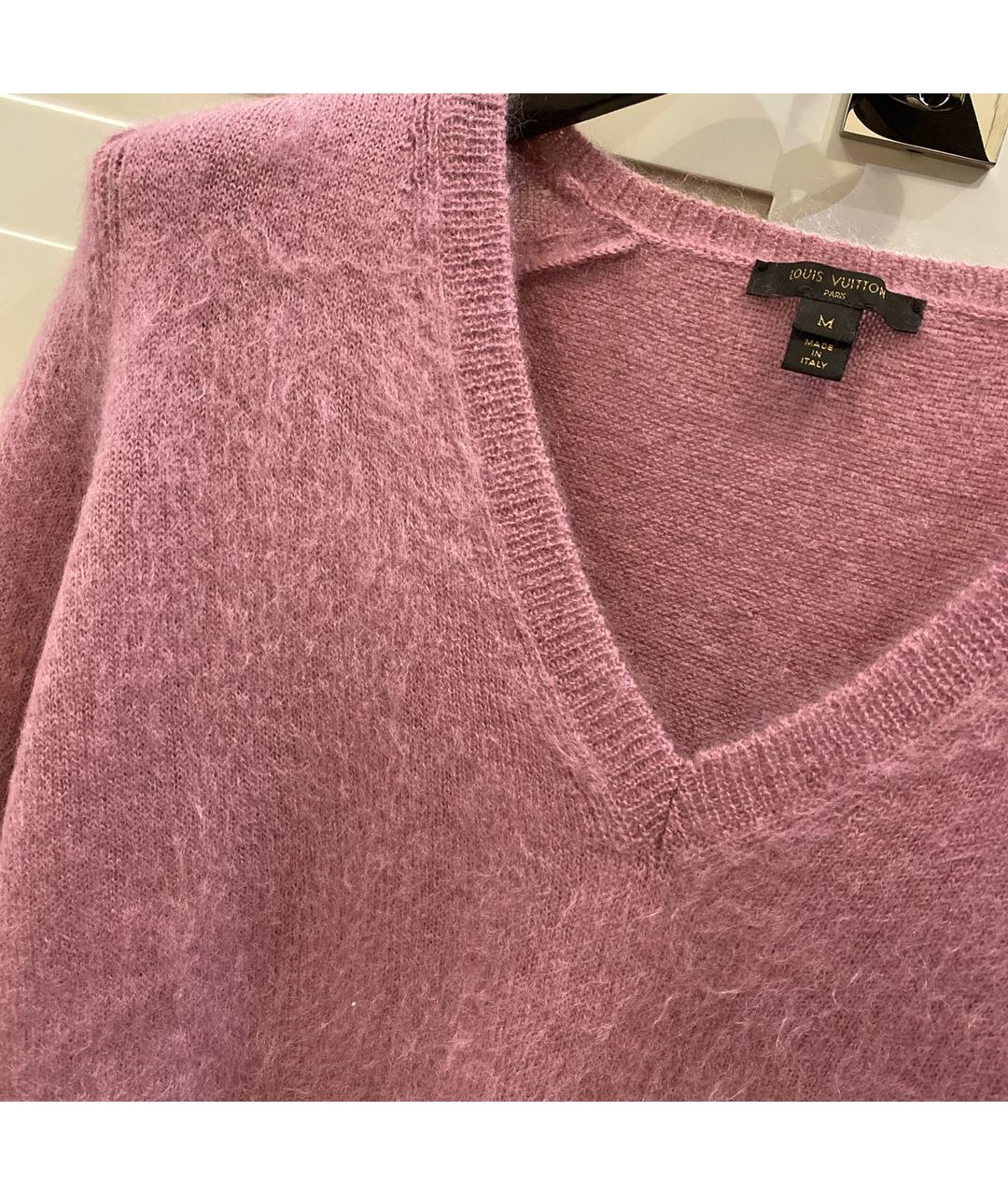 LOUIS VUITTON PRE-OWNED Розовый шерстяной джемпер / свитер, фото 4
