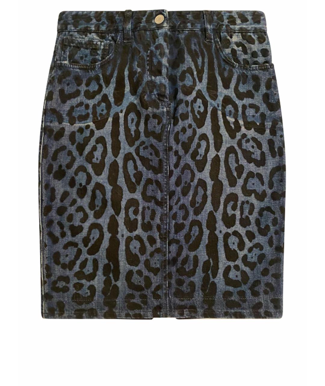 DOLCE&GABBANA Мульти хлопковая юбка мини, фото 1