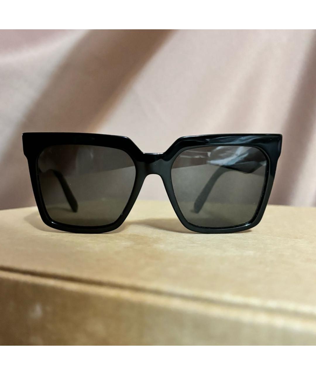 CELINE Черные пластиковые солнцезащитные очки, фото 9