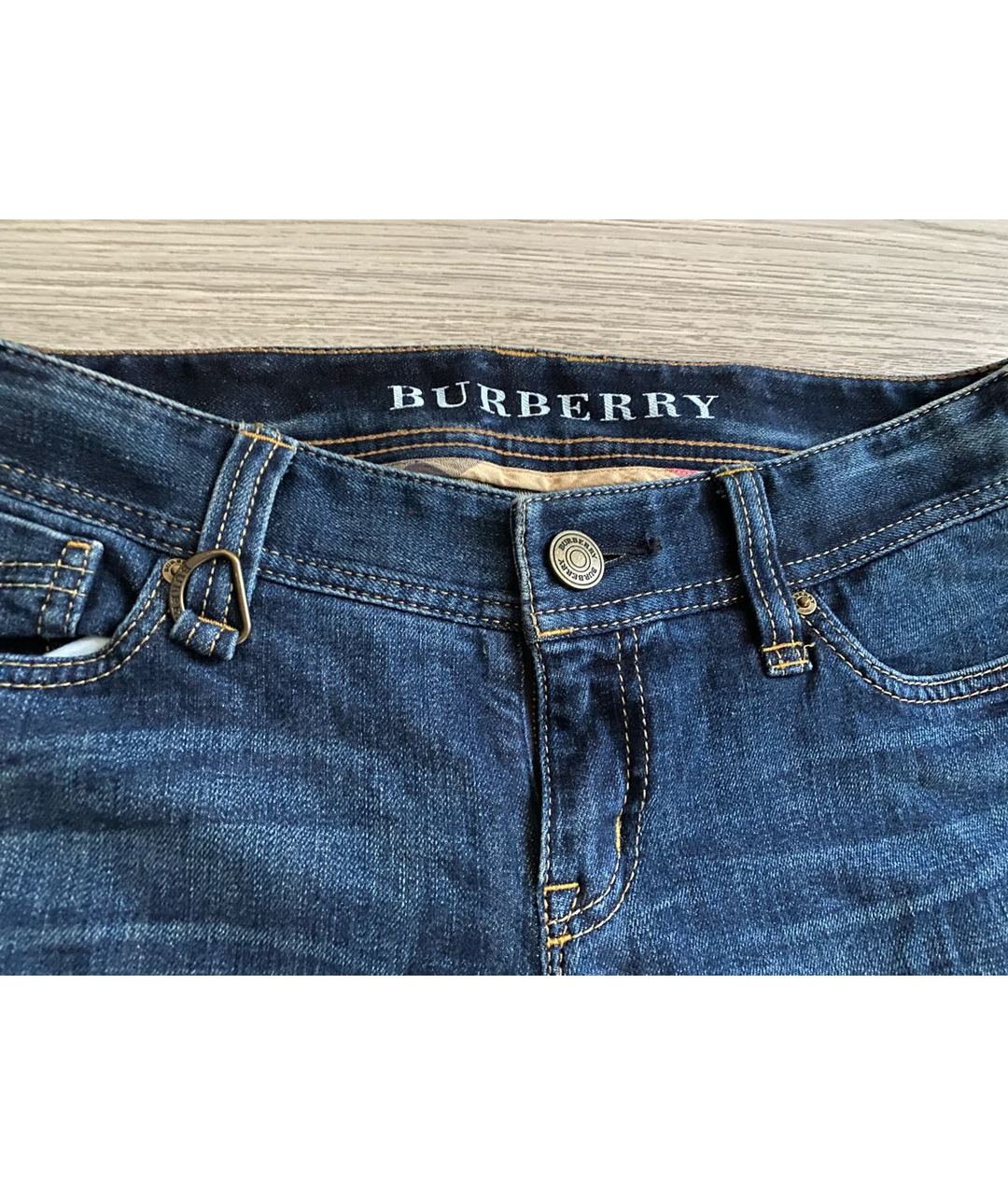 BURBERRY Темно-синие прямые джинсы, фото 2