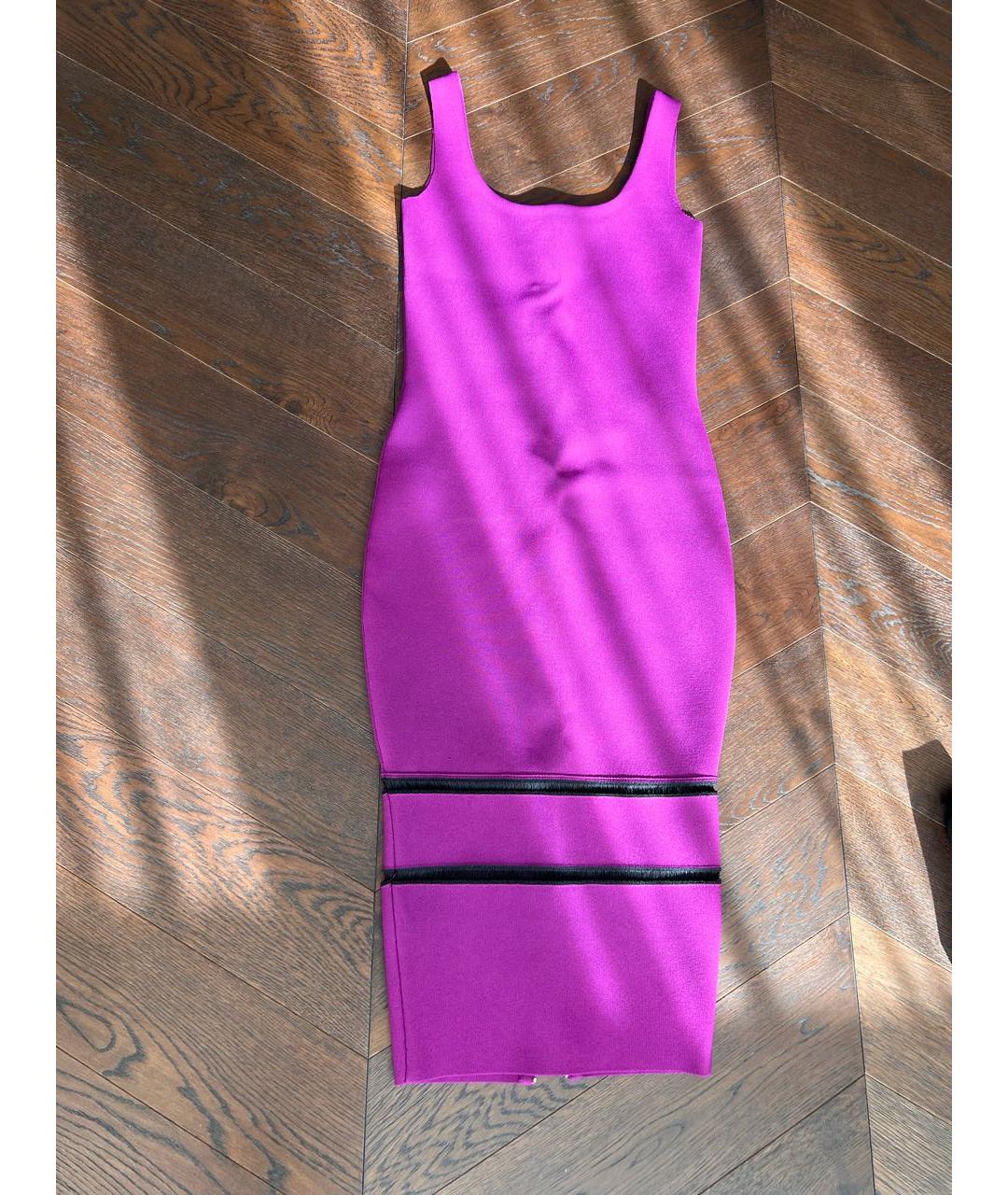 VICTORIA BECKHAM Фиолетовое коктейльное платье, фото 8
