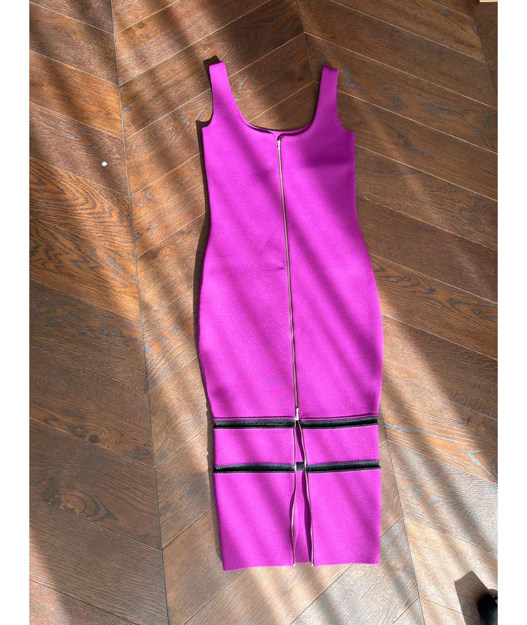 VICTORIA BECKHAM Фиолетовое коктейльное платье, фото 2