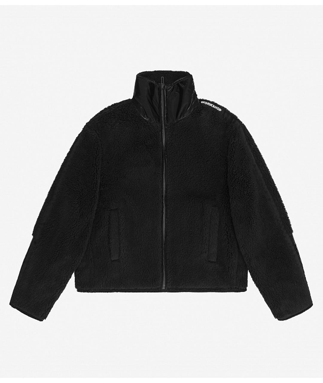 032C Черная полиэстеровая куртка, фото 8