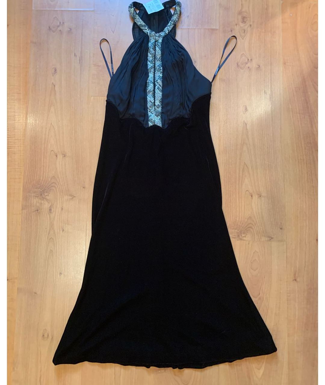 ROBERTO CAVALLI Черное вискозное вечернее платье, фото 9