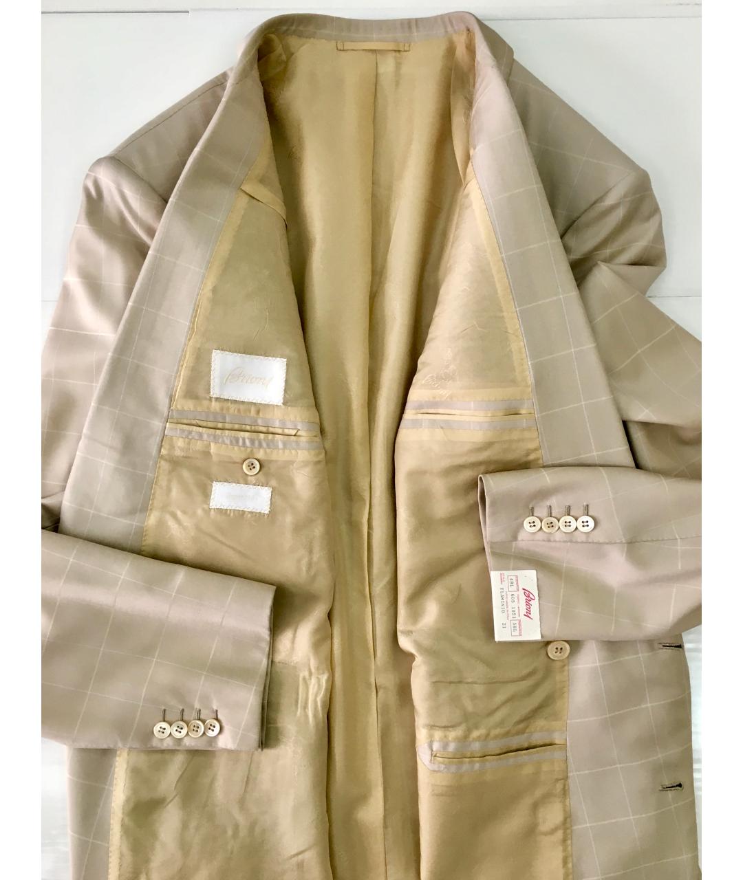 BRIONI Бежевый классический костюм, фото 3