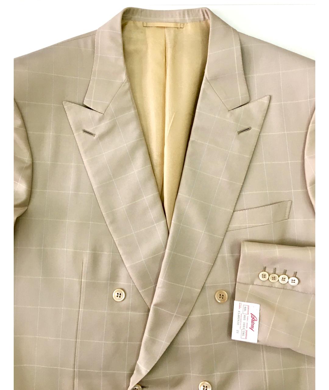 BRIONI Бежевый классический костюм, фото 4