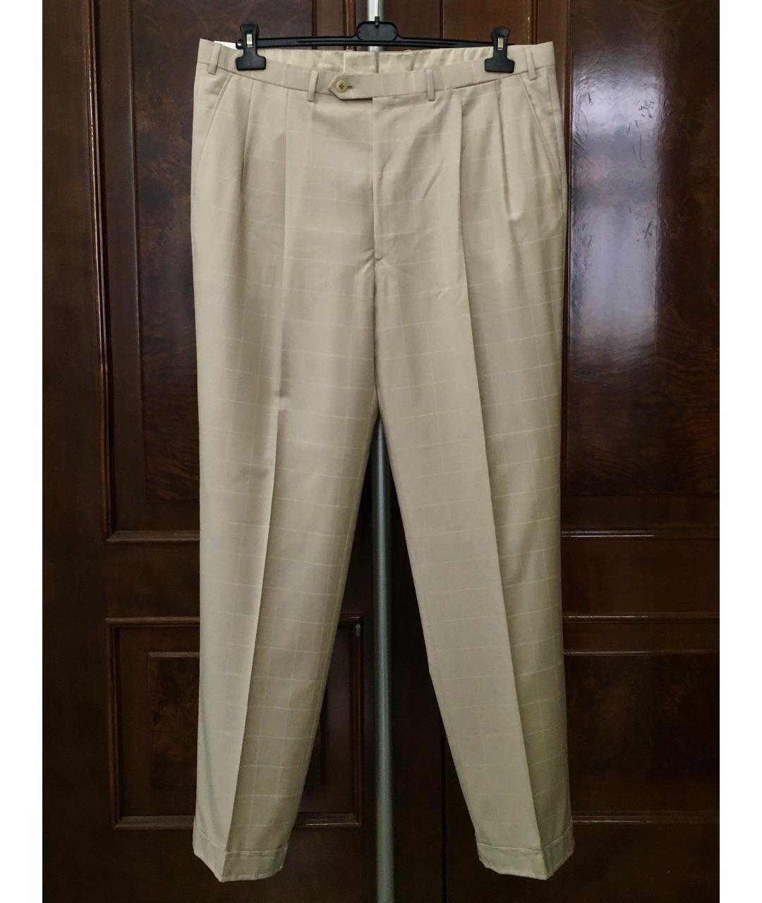 BRIONI Бежевый классический костюм, фото 10