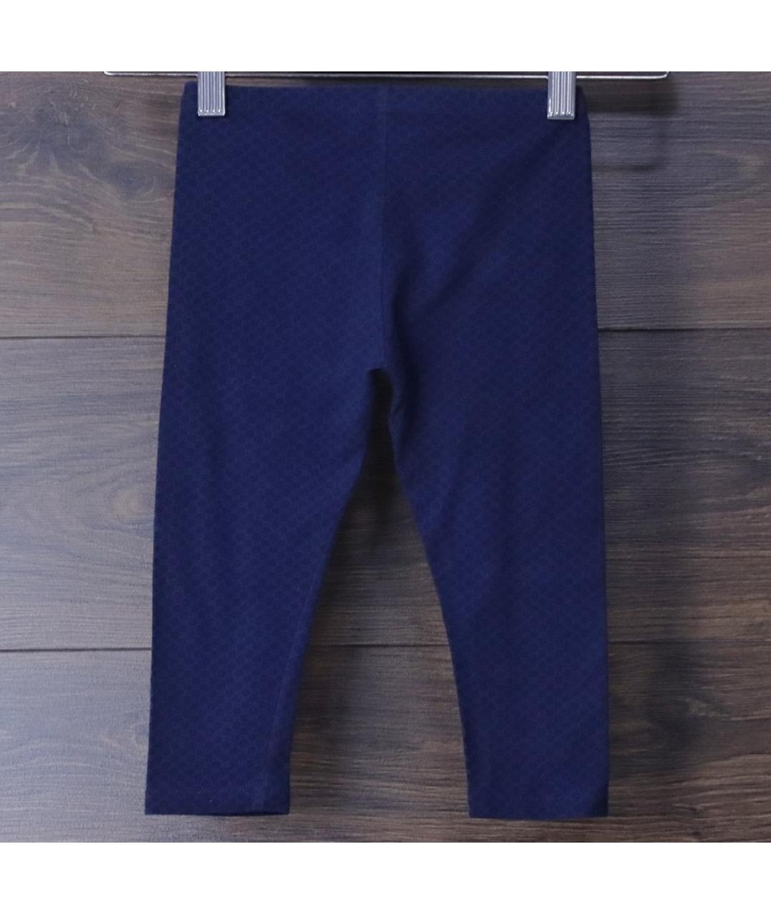 GUCCI Темно-синие хлопковые брюки и шорты, фото 2