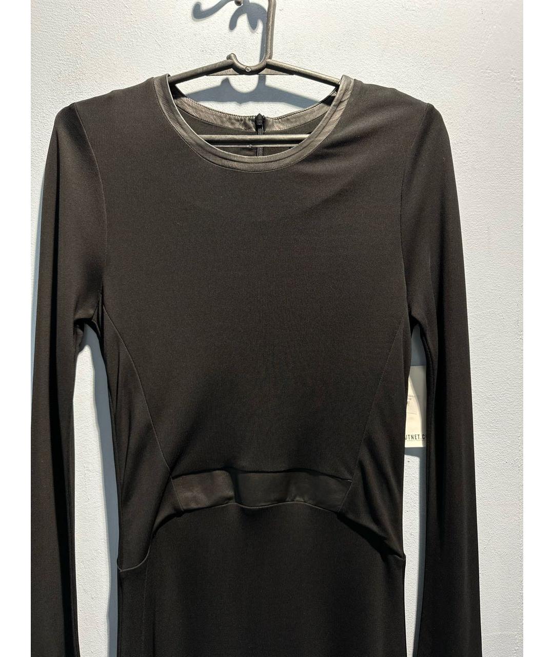 KARL LAGERFELD Черное вискозное платье, фото 4