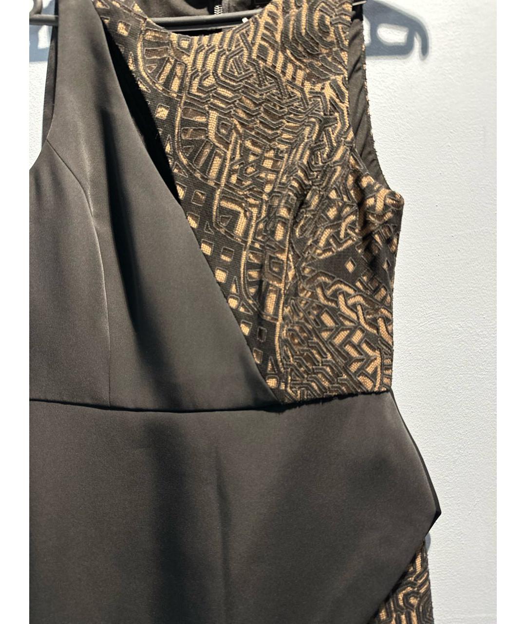 BCBG MAXAZRIA Черное полиэстеровое платье, фото 4