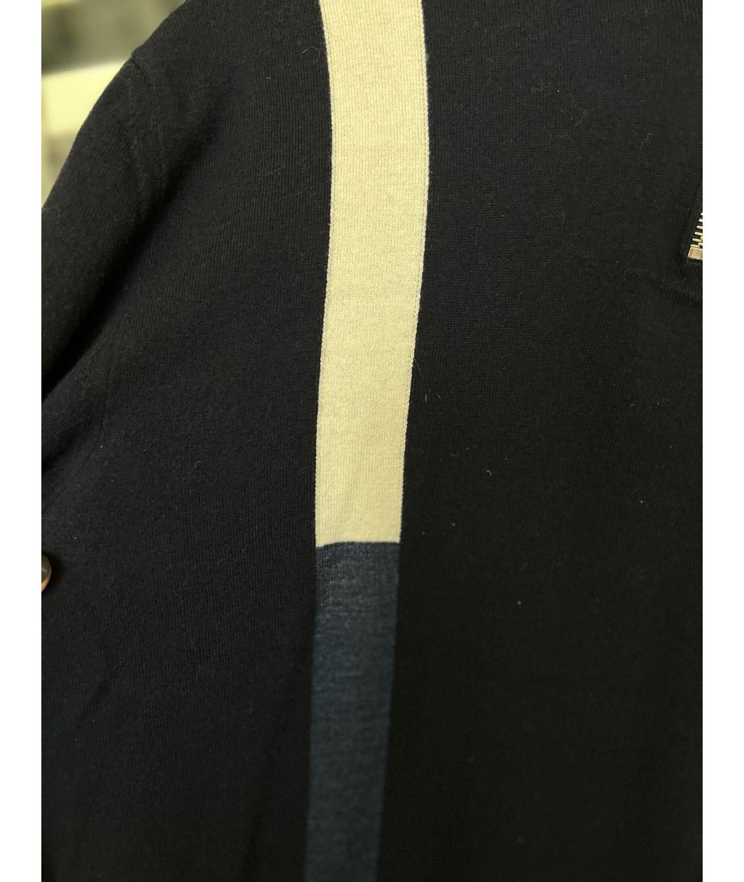 CHRISTIAN DIOR PRE-OWNED Темно-синий шерстяной джемпер / свитер, фото 3