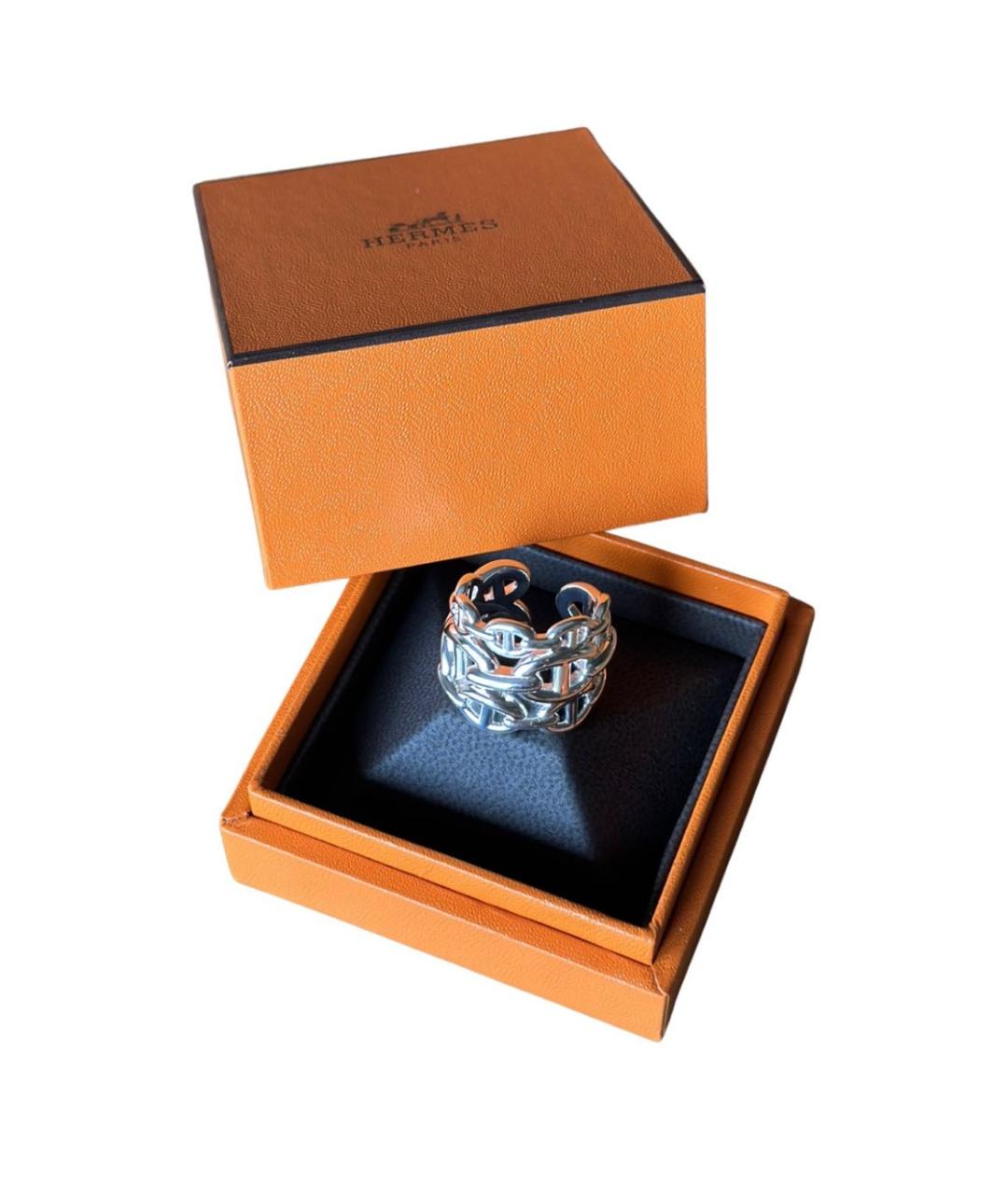 HERMES Серебряное кольцо, фото 2