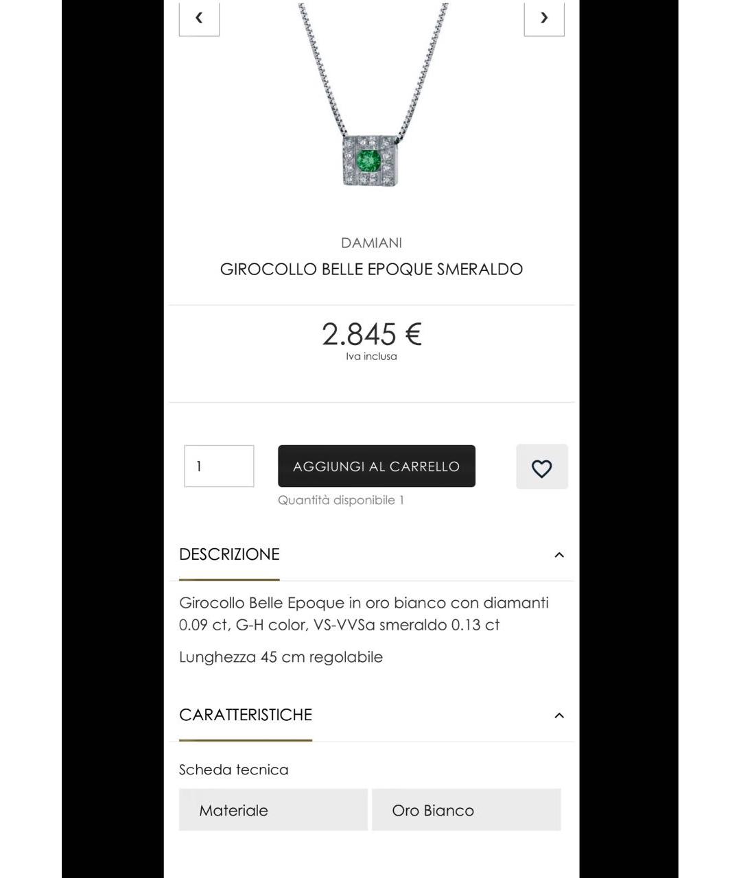 DAMIANI Серебряная подвеска из белого золота, фото 4